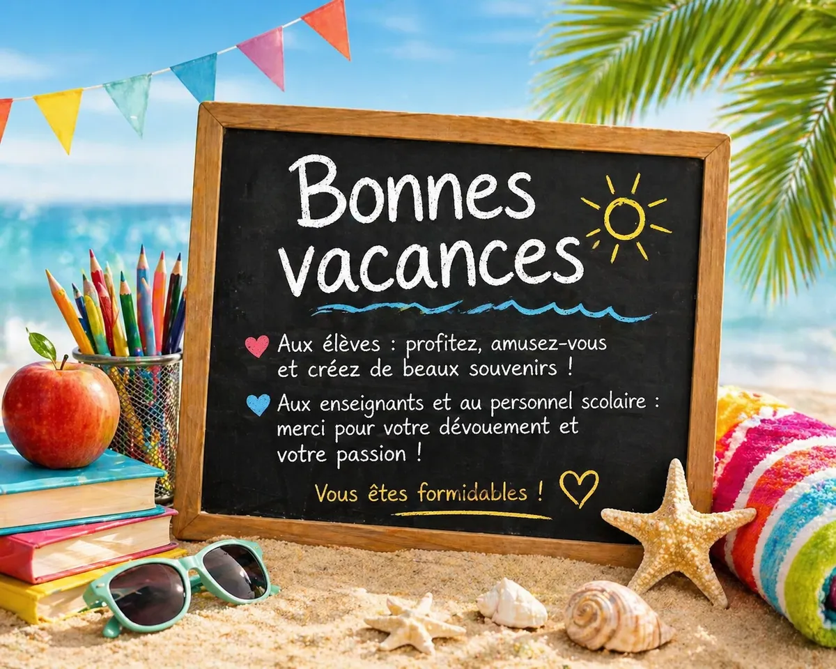 Bonnes vacances bien méritées !