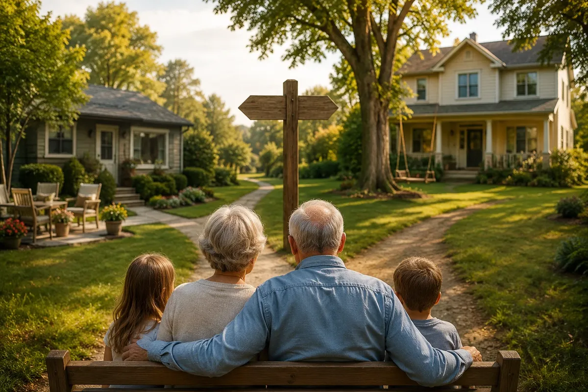 Devenir grands-parents : faut-il vendre pour plus petit ou garder la maison familiale pour recevoir ?