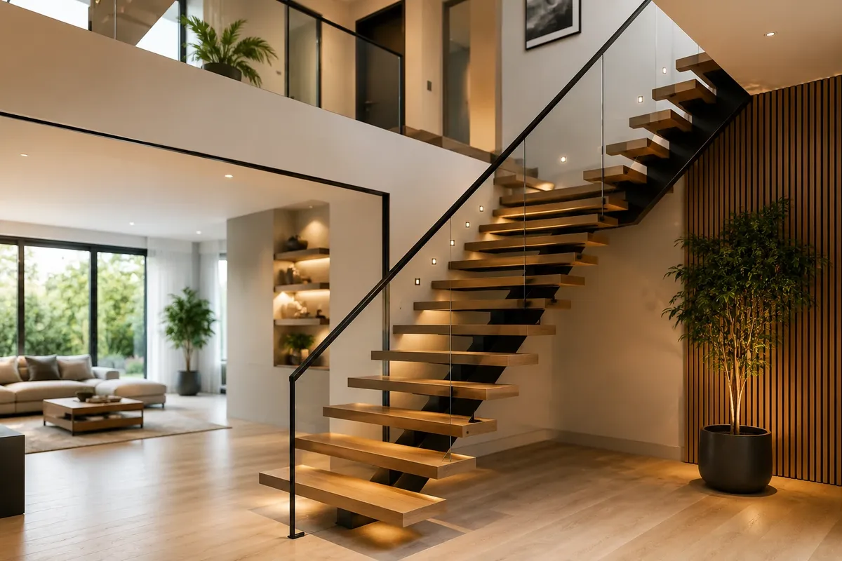 Escaliers intérieurs : les tendances qui transforment le design des maisons modernes